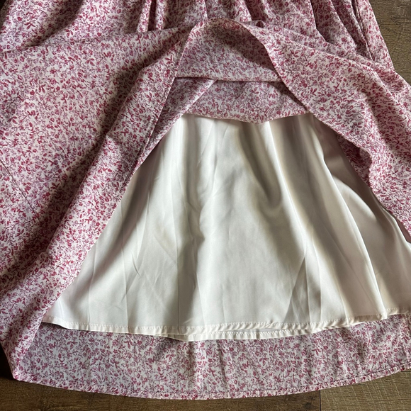 Women's Orange Creek Pink Floral Smocked Midi Dress S - Picture 11 of 15